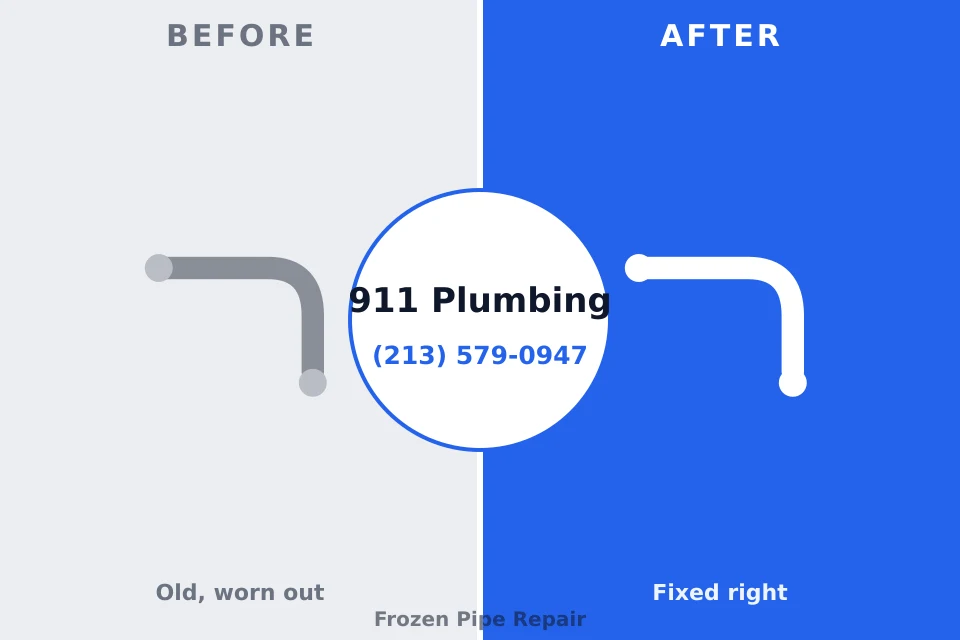 Before and after: plumbing company Brocton, NY